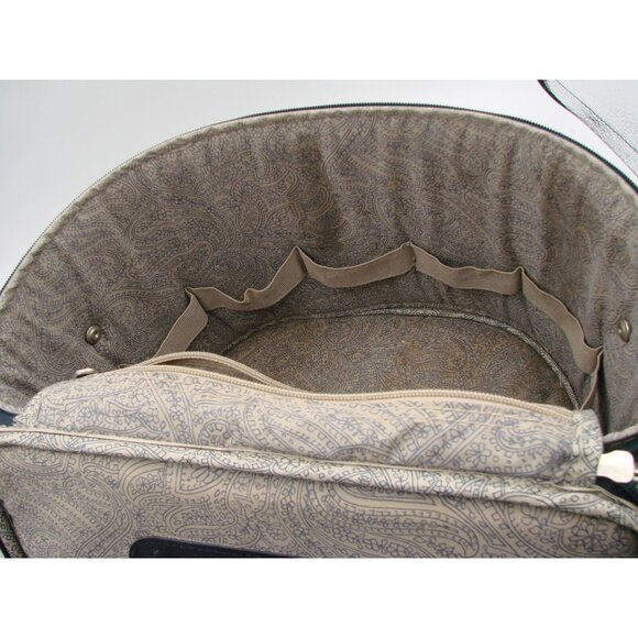 Travel Gear Small Carry On Bag Cosmetic Make-up Case Hardshell Zip Tapestry Read - Picture 10 of 16